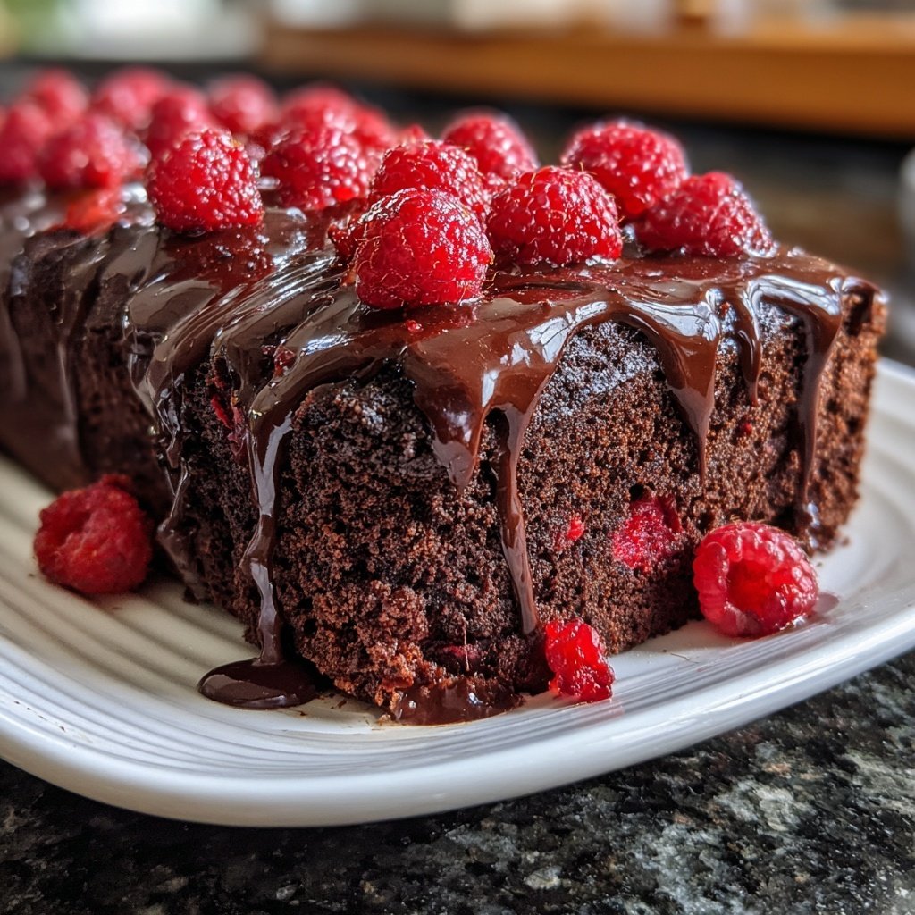 Chocolate Raspberry Sheet Cake