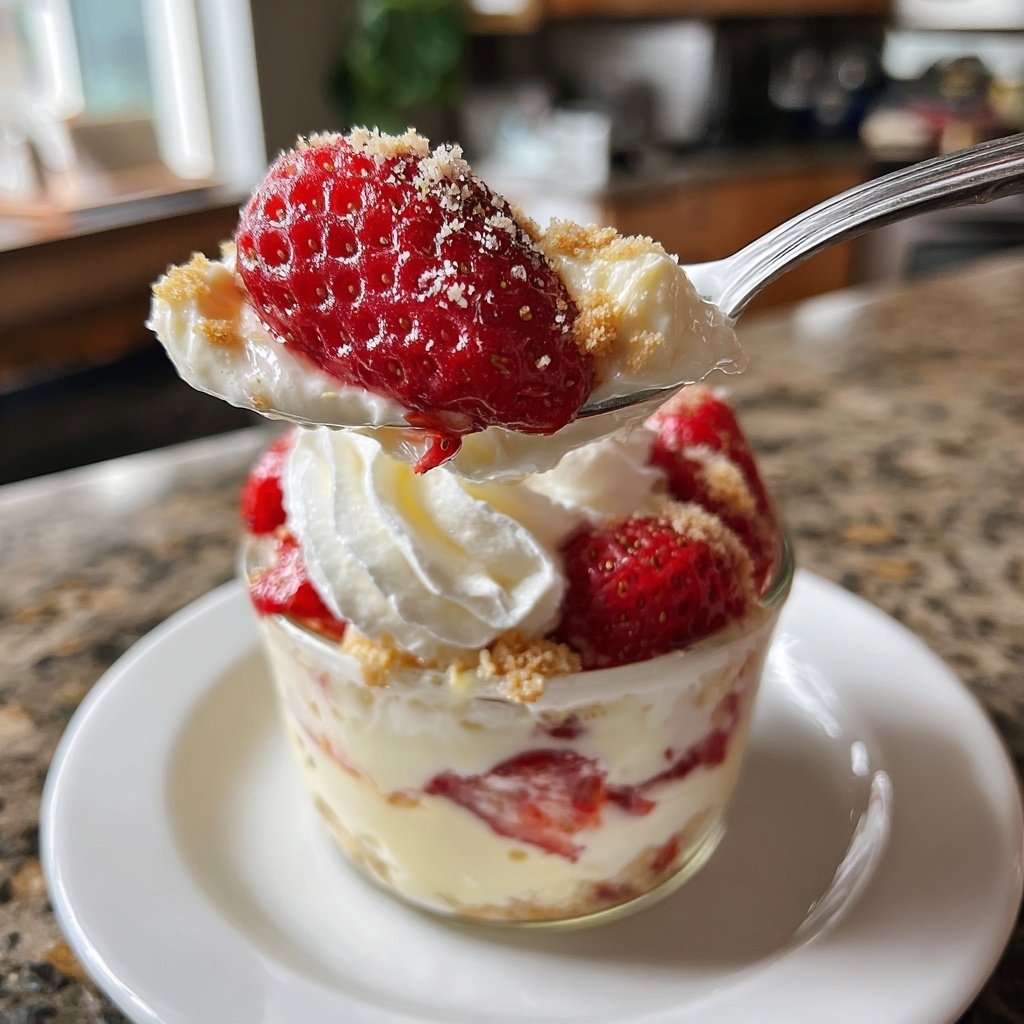 Strawberry Cheesecake Overnight Oats No Bake
