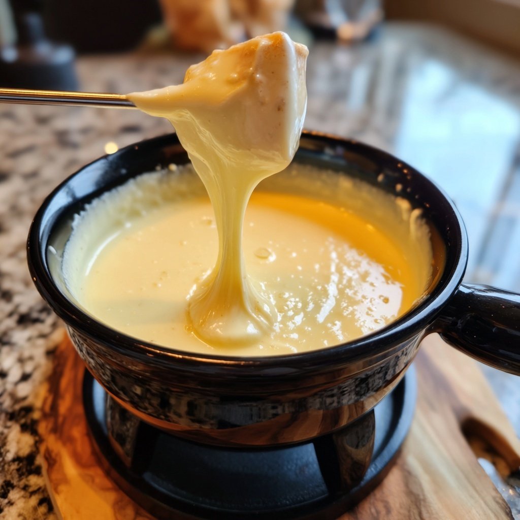 Fondue with Fontina Cheese