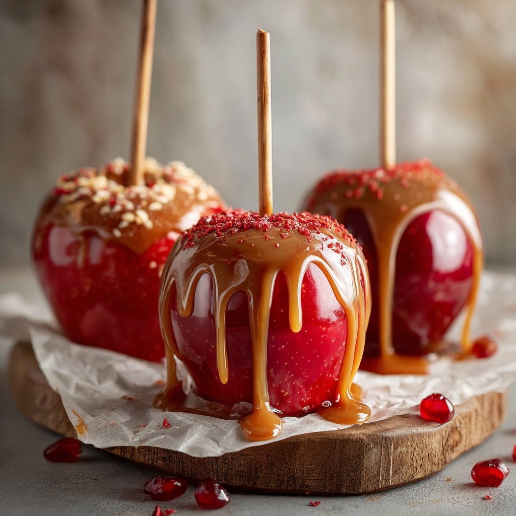 Caramel Dipped Candy Apples