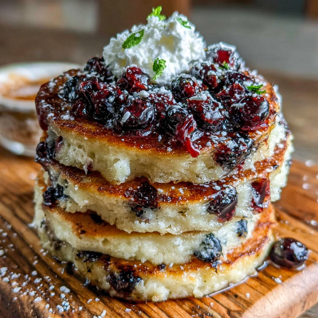 Lemon Blueberry Pancakes