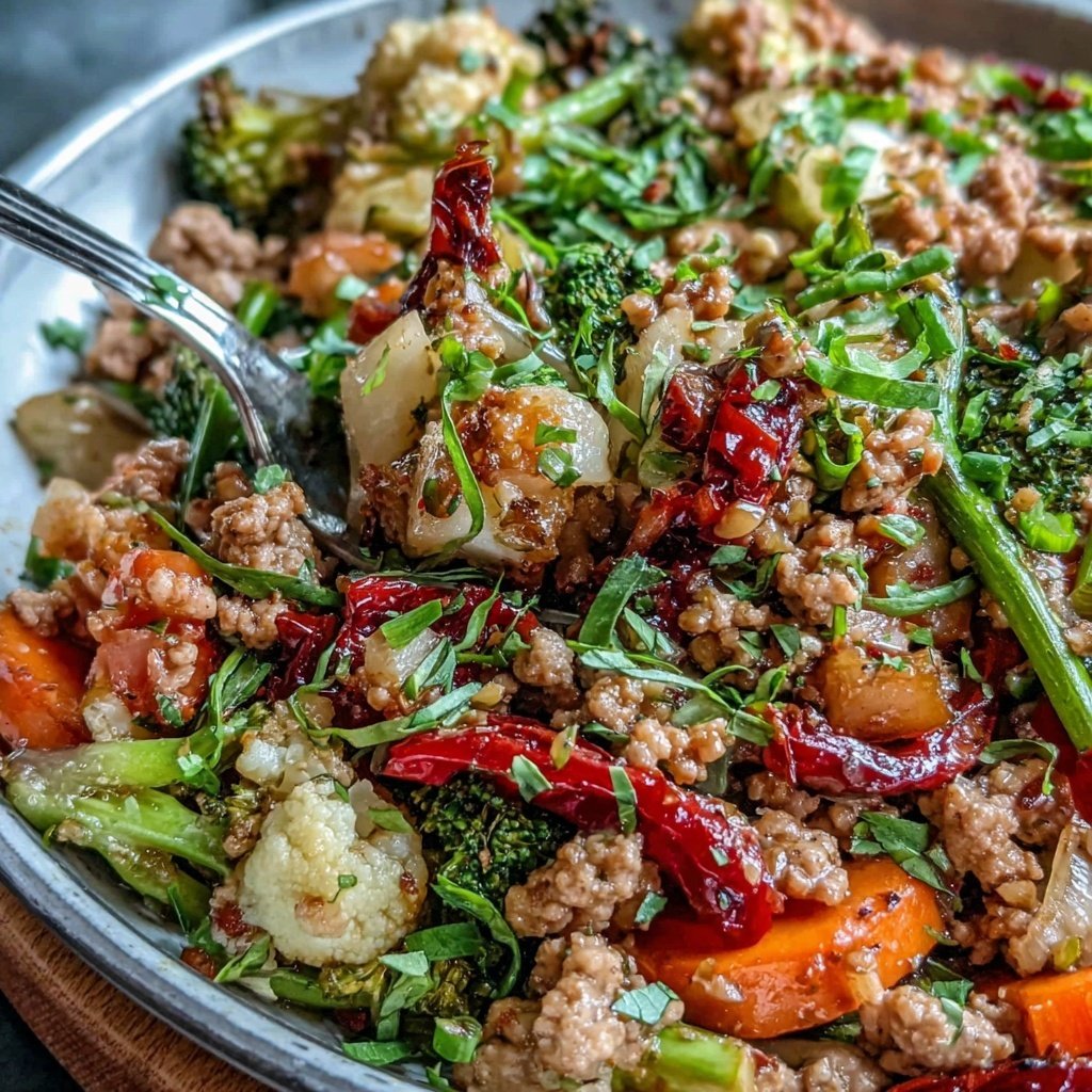Ground Turkey And Vegetable Stir Fry