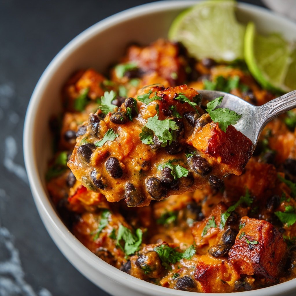 Healthy Dinner Sweet Potato Black Bean Bowl