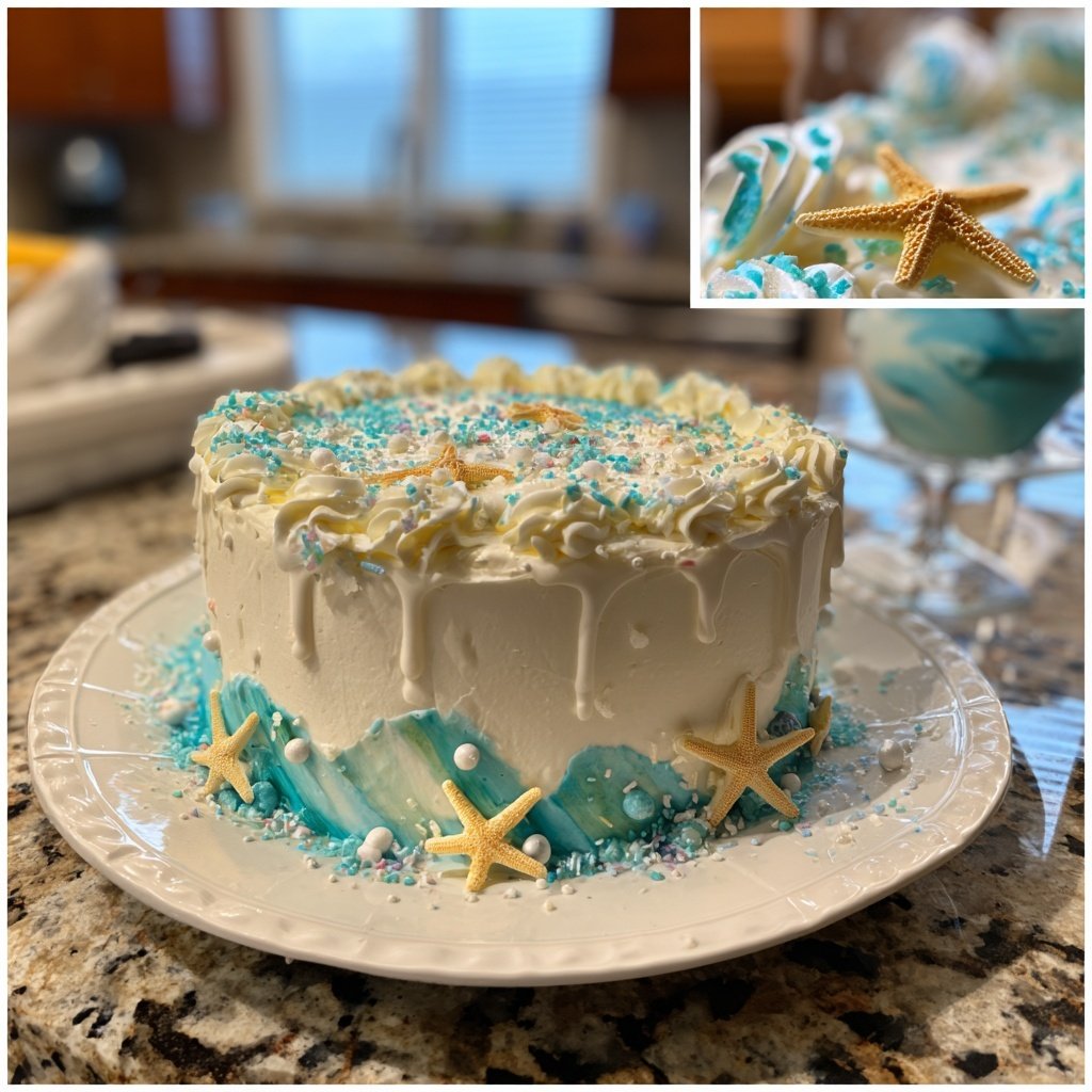 Simple Pisces Birthday Cake