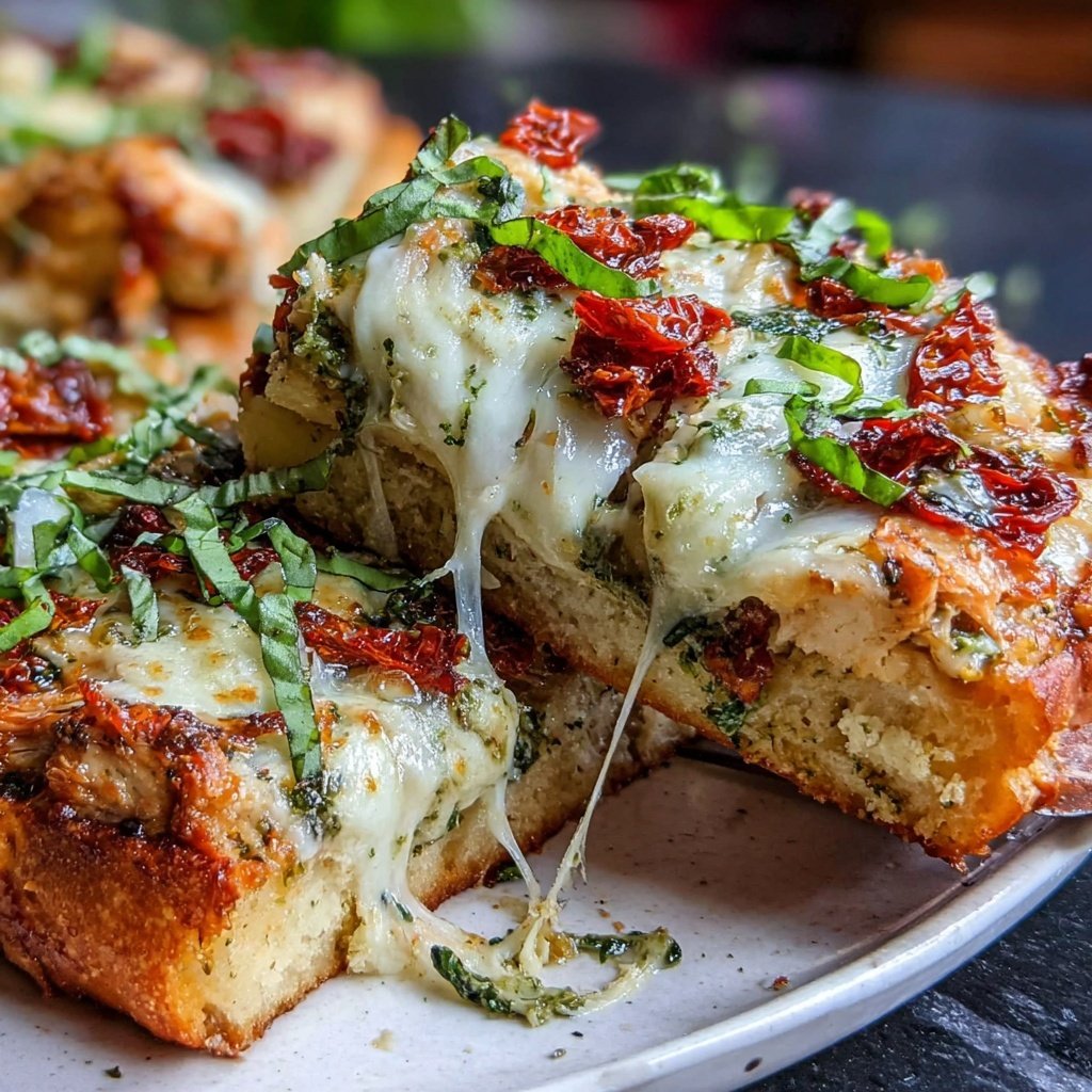 Rotisserie Chicken And Pesto Flatbread