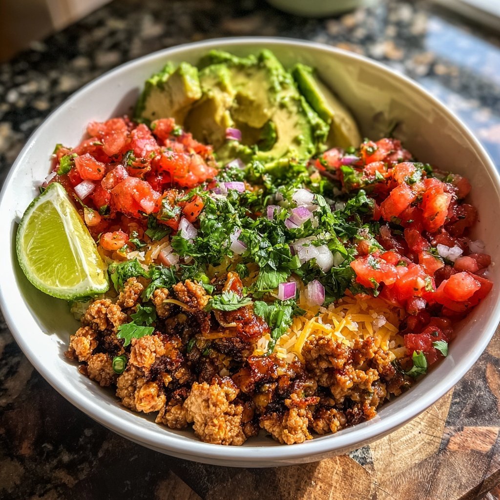 Ground Turkey Taco Bowl