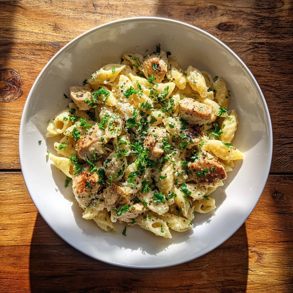 Garlic Parmesan Chicken Pasta