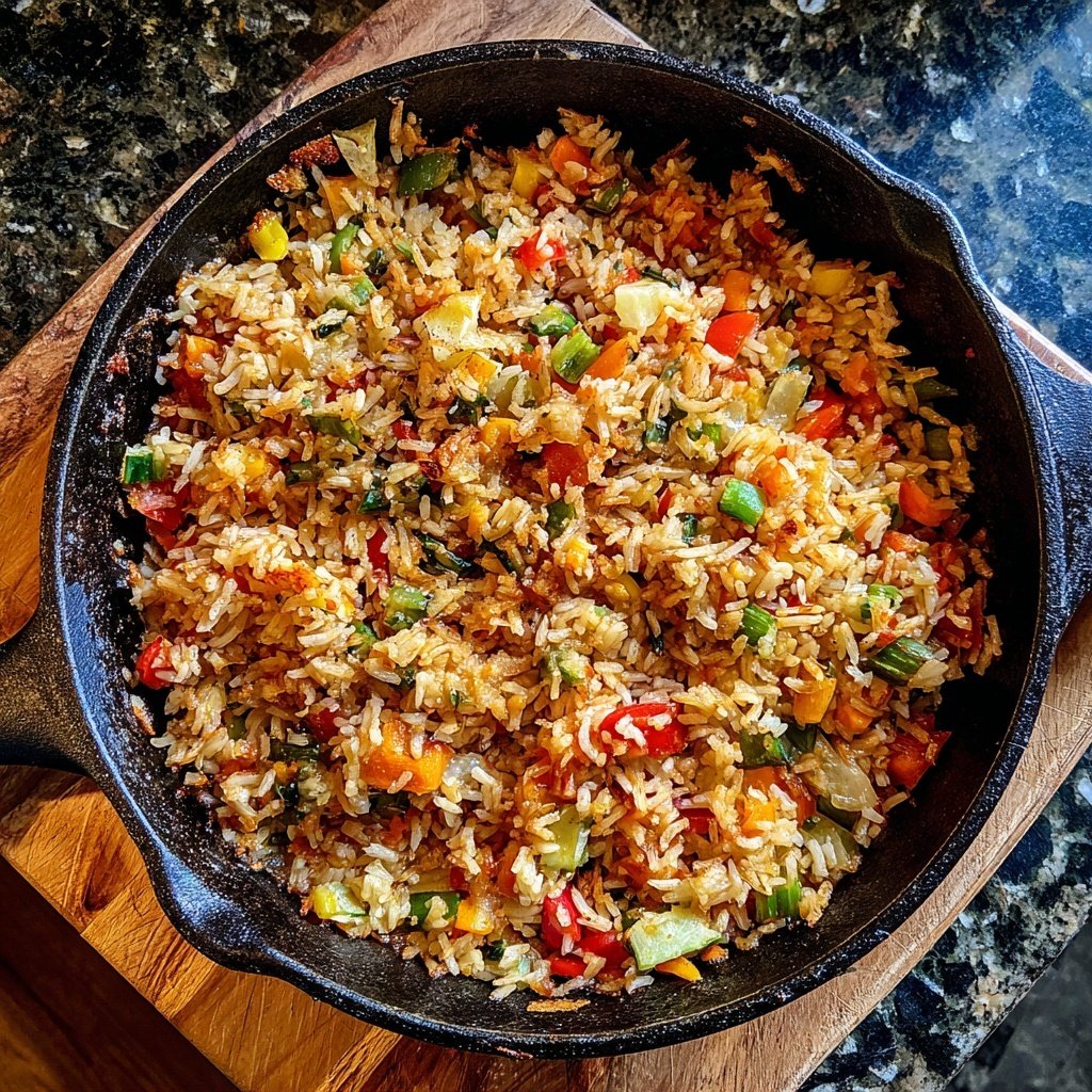Baked Veggie Rice Skillet
