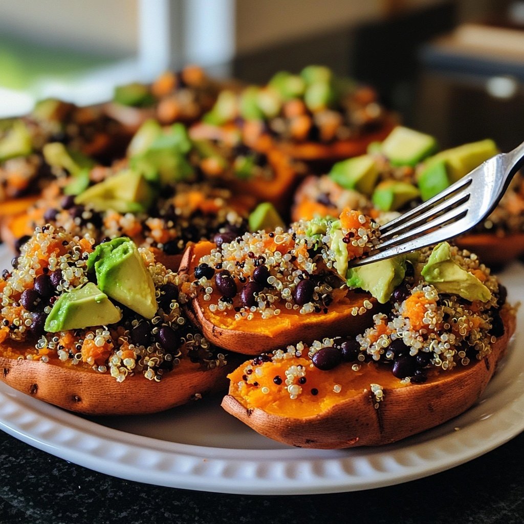 Healthy Stuffed Sweet Potatoes
