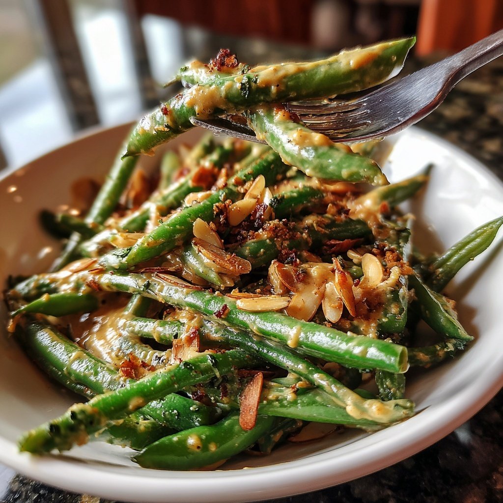 Green Beans with Almond Butter