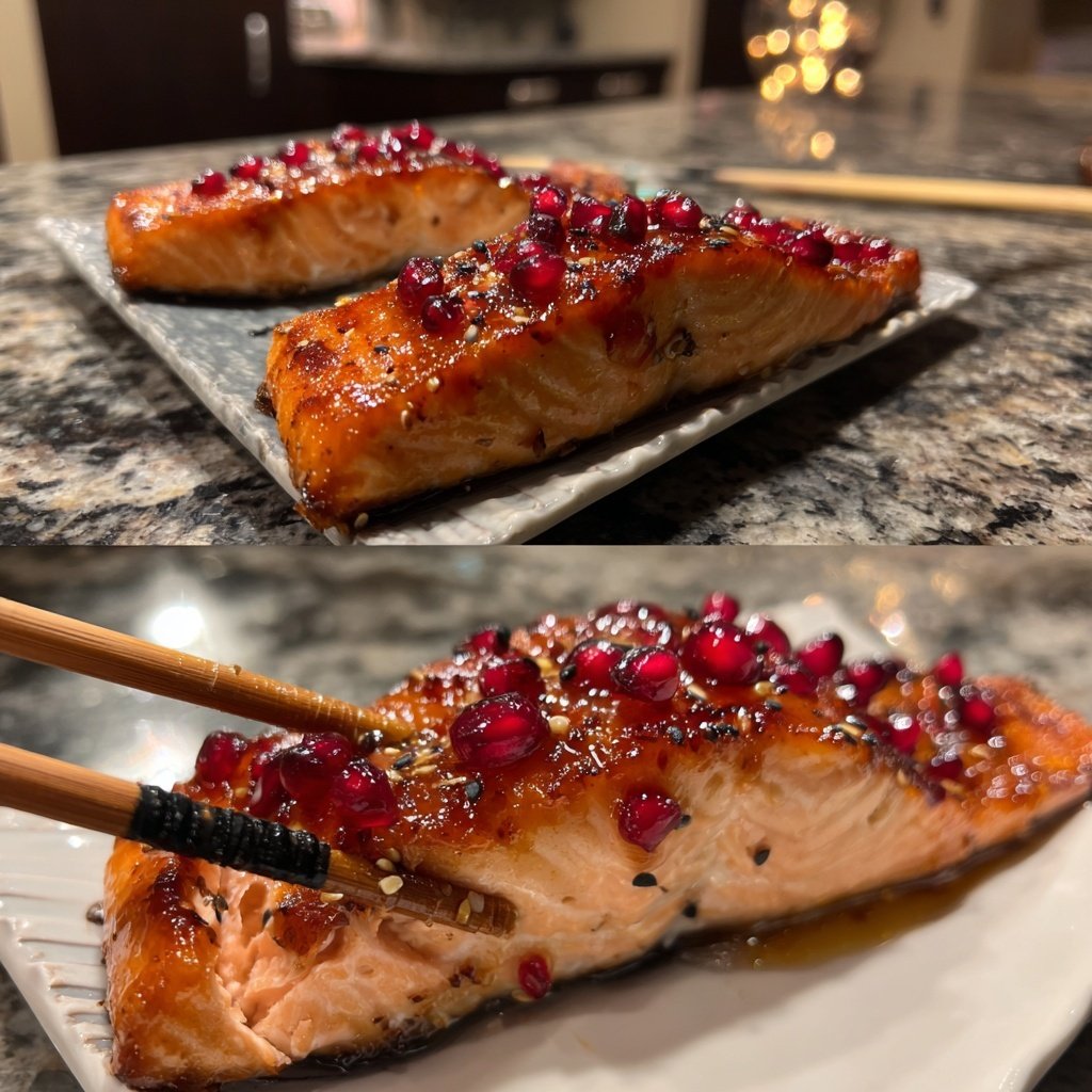 Honey Glazed Salmon with Pink Peppercorns