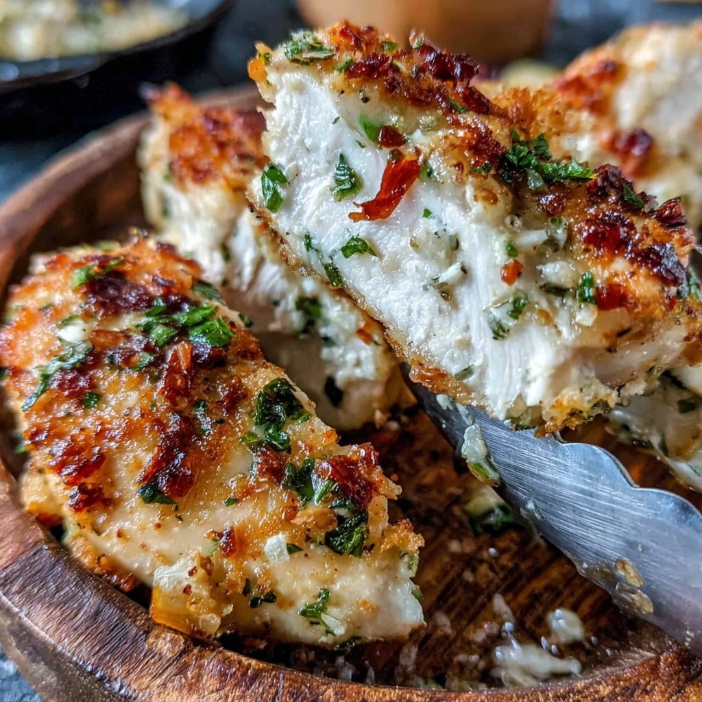 Healthy Baked Garlic Chicken Breast