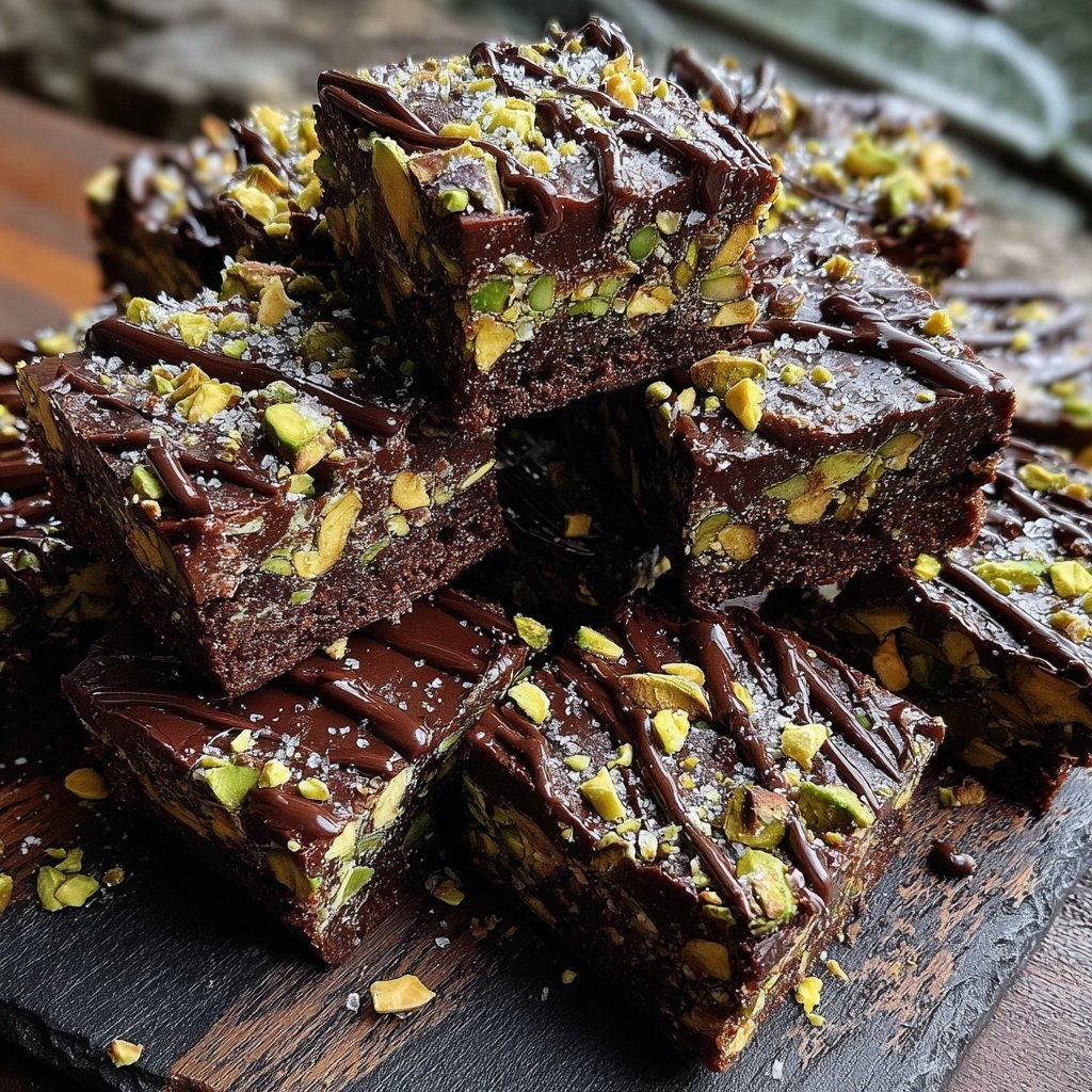 Chocolate Pistachio Coconut Squares
