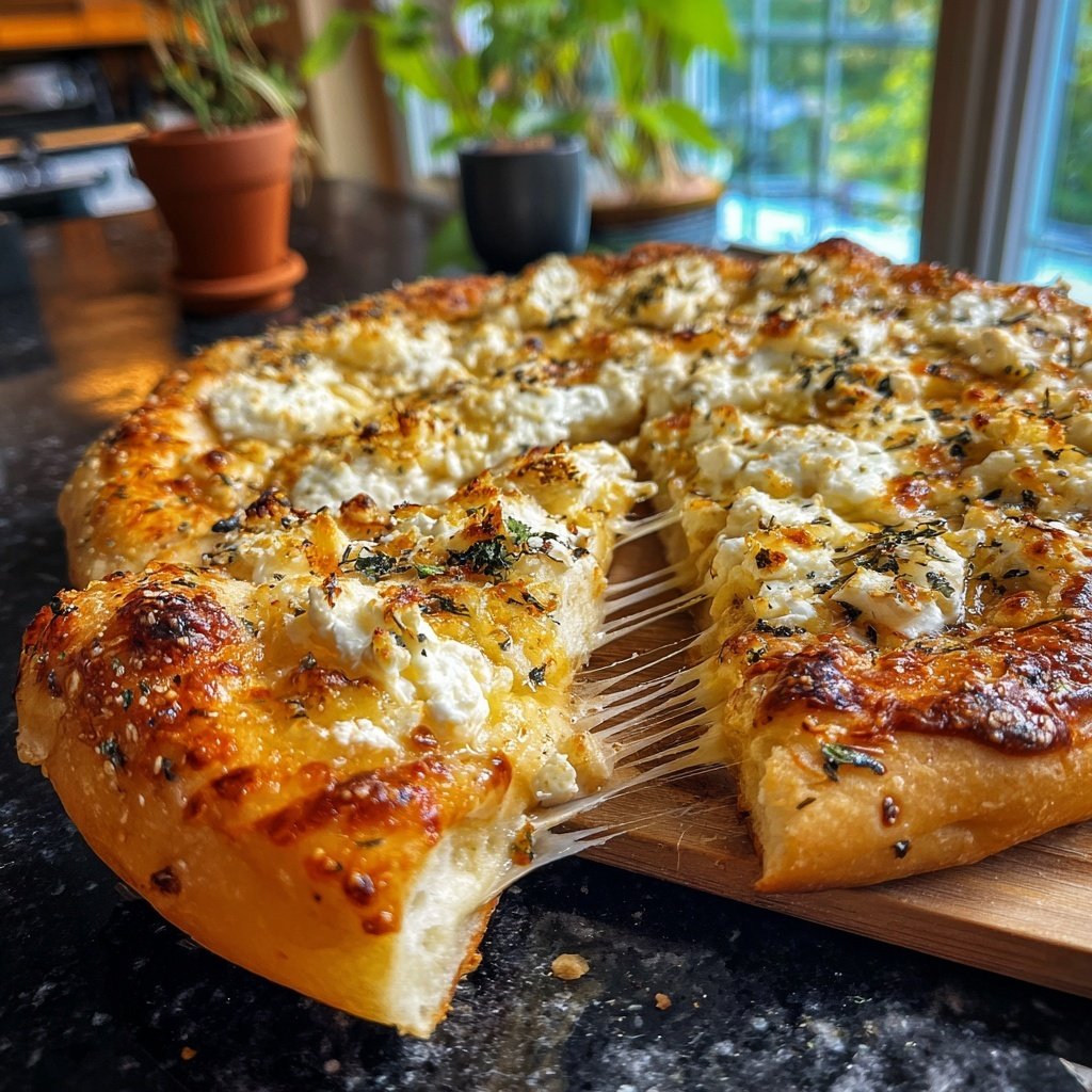 Pizza with Goat Cheese and Honey