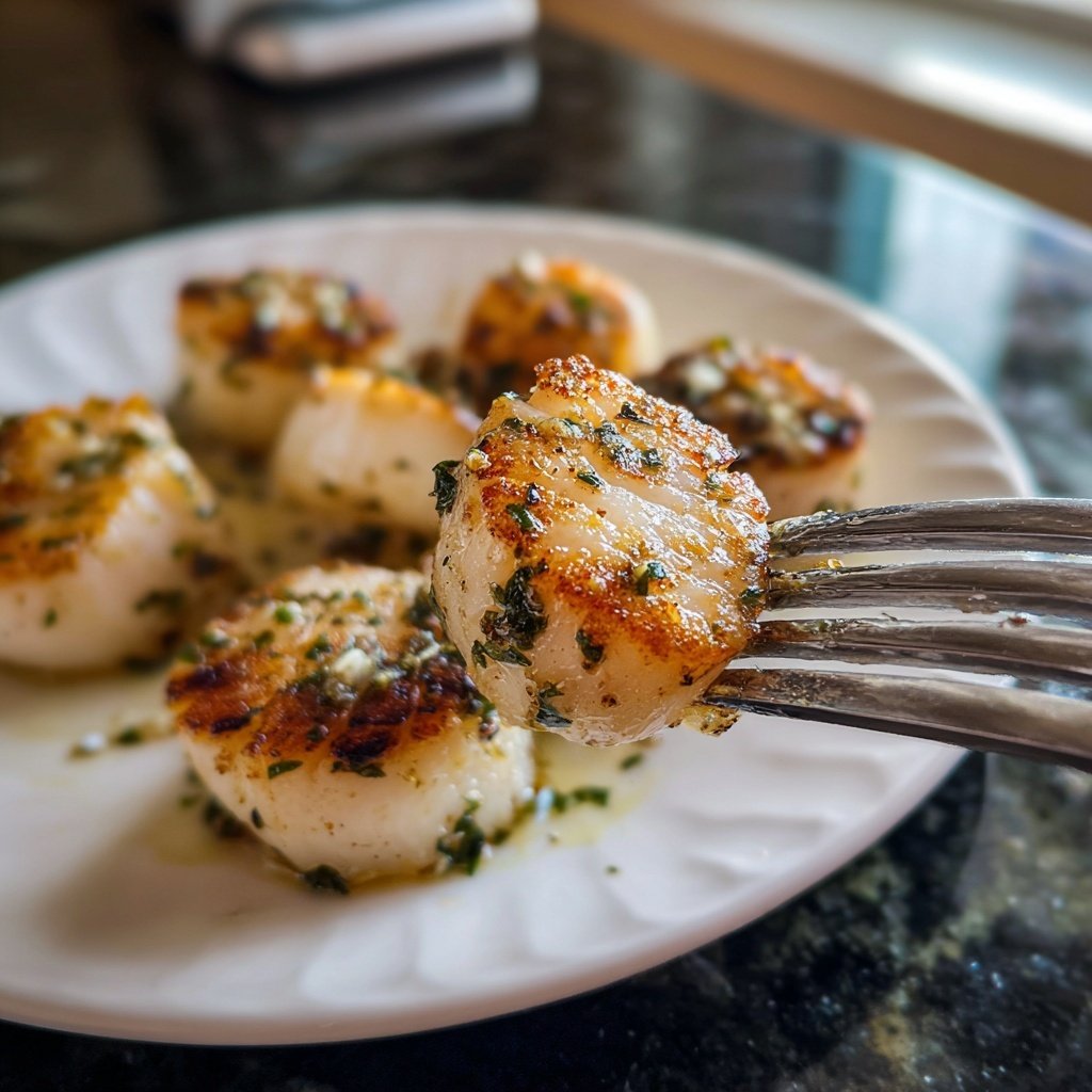 Valentine Dinner Garlic Butter Scallops