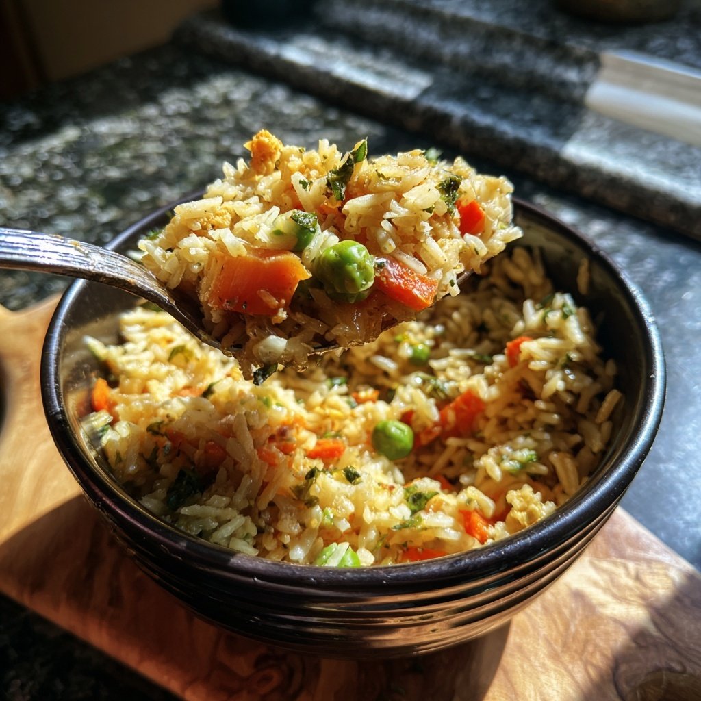 High Protein Chickpea Rice Bowl