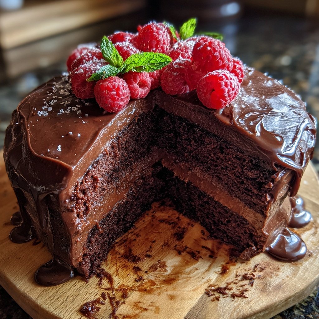 Moist Chocolate Layer Cake From Scratch
