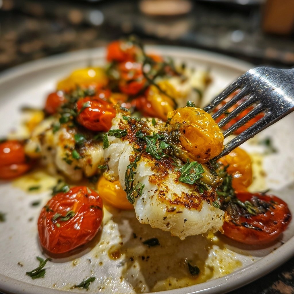 Healthy Dinner Baked Cod with Veggies