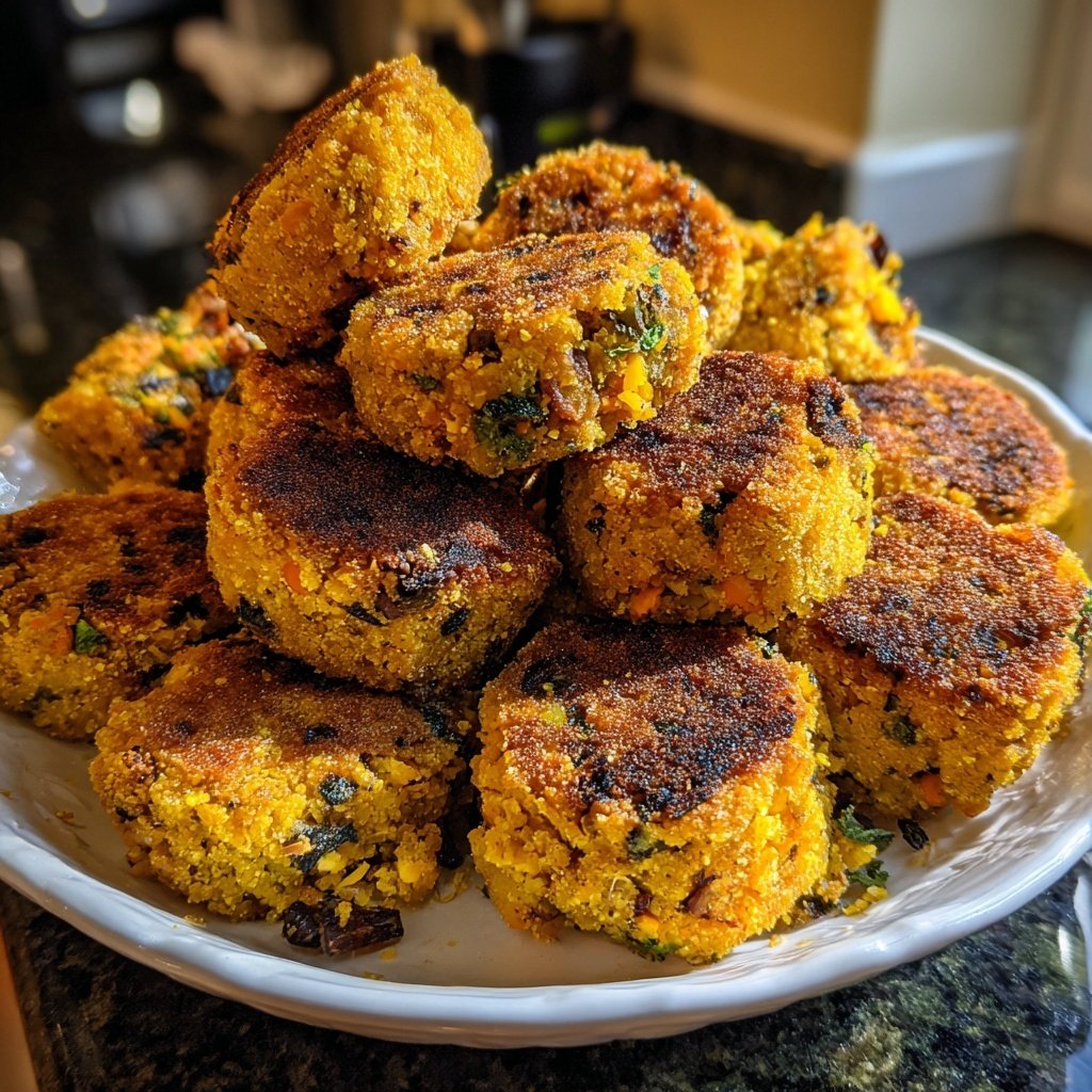 Crispy Polenta Veggie Nuggets