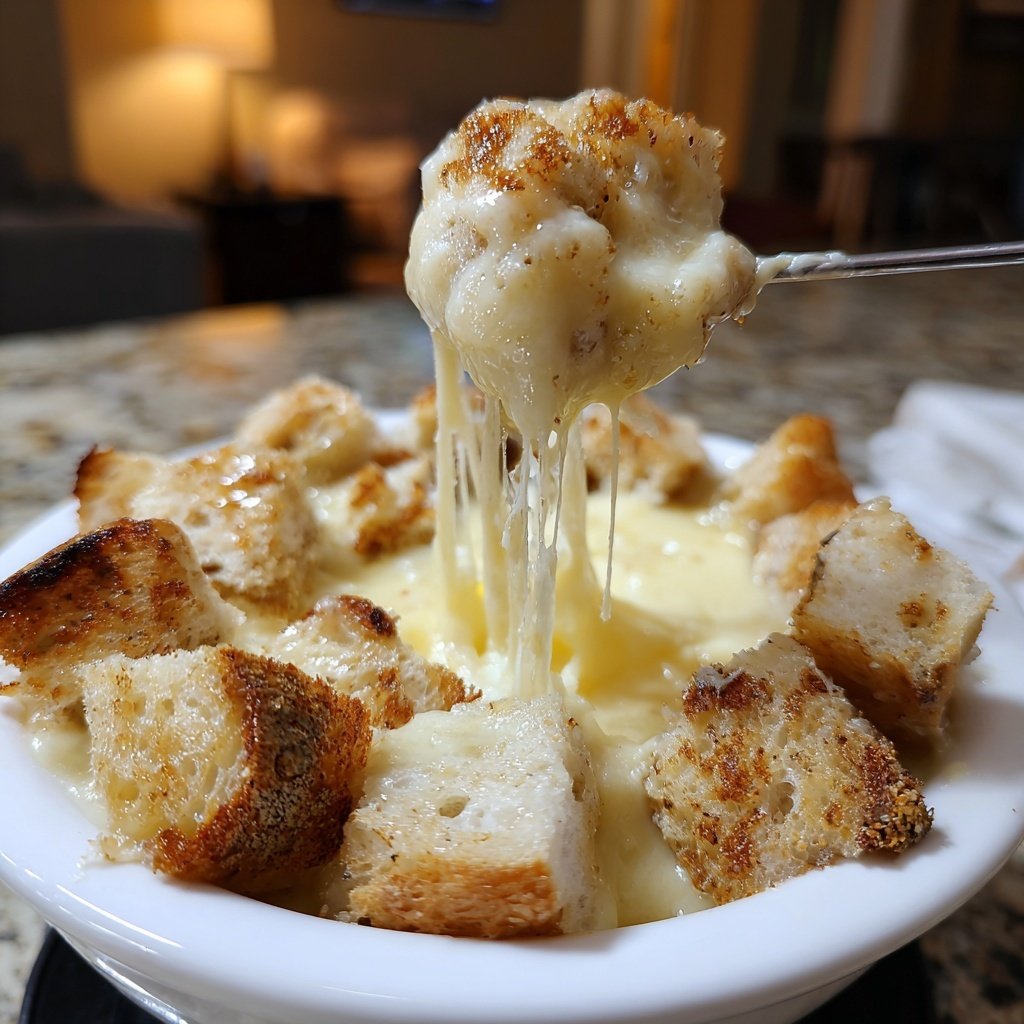 Fondue with Fontina Cheese