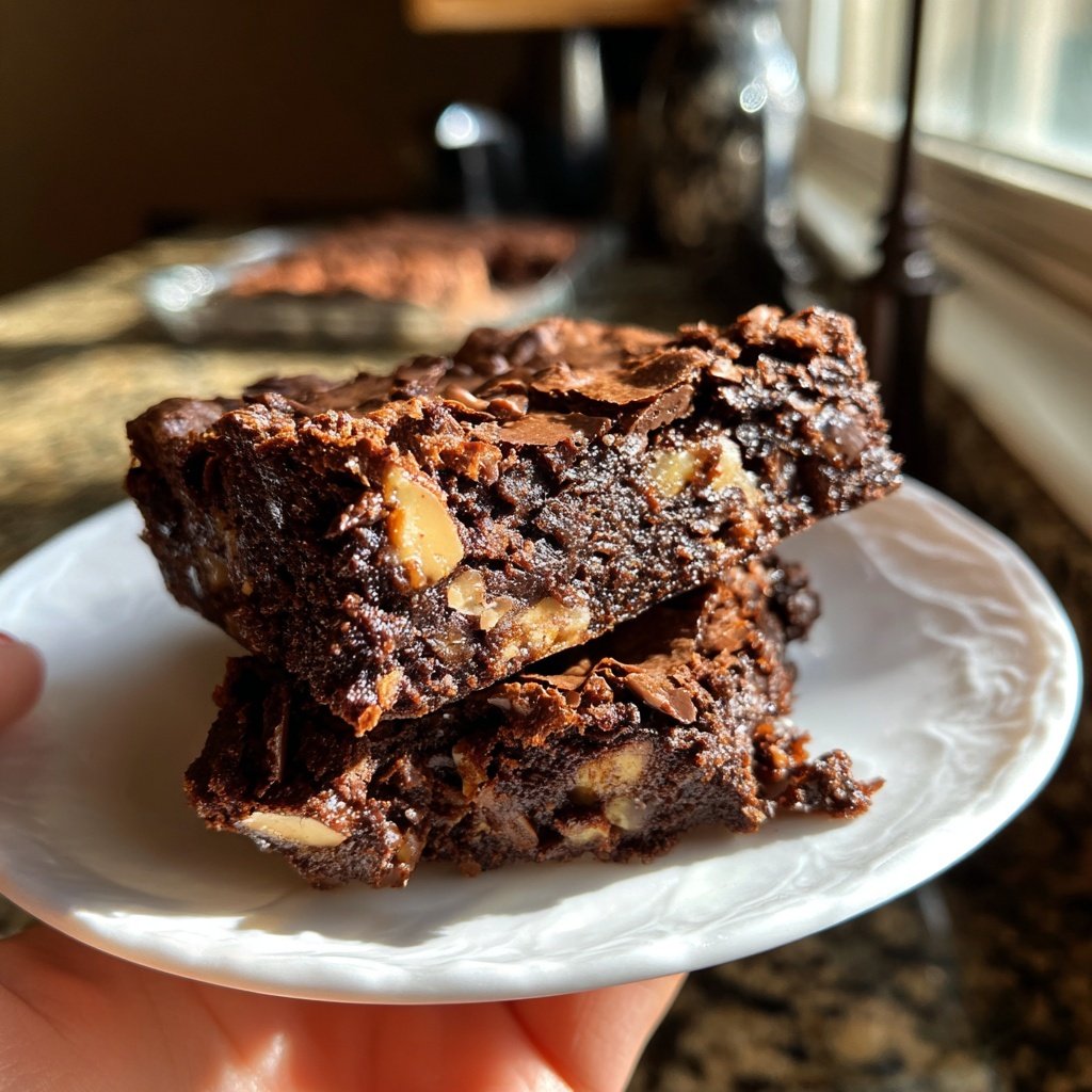 Sourdough Discard Brownies Fudgy