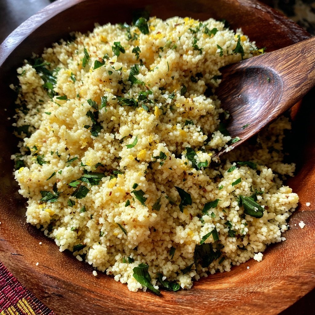 Valentine Dinner Lemon Herb Couscous