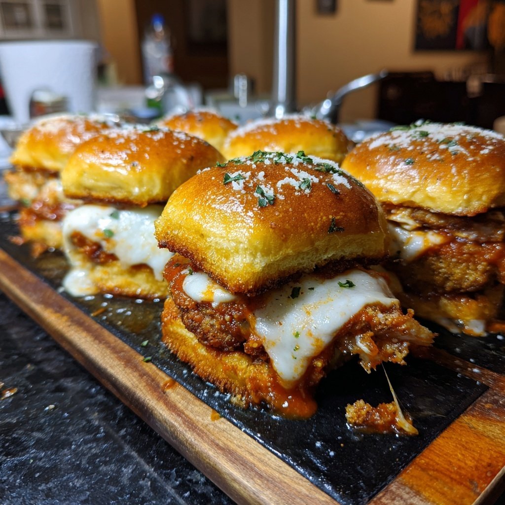 Baked Chicken Parmesan Sliders